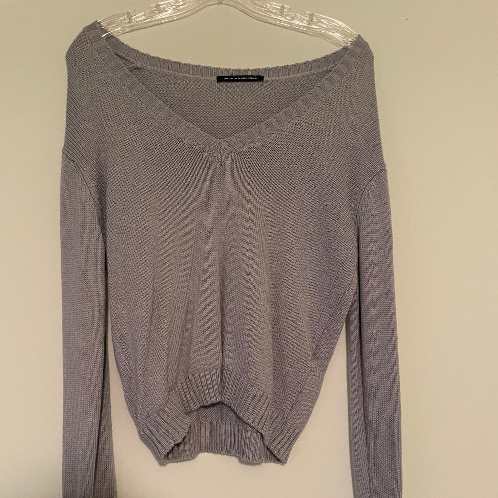 Brandy Melville Leigh Wool Sweater - Light Blue